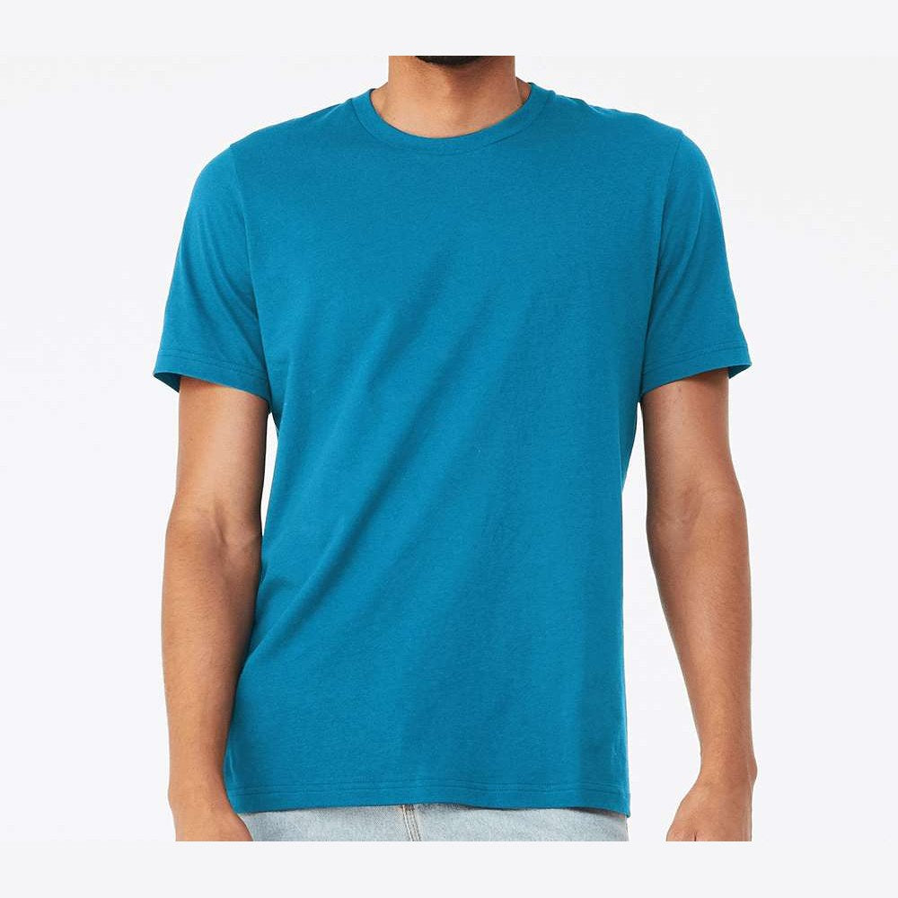 BELLA + CANVAS Unisex Jersey Tee - Electric Blue - On Model Front