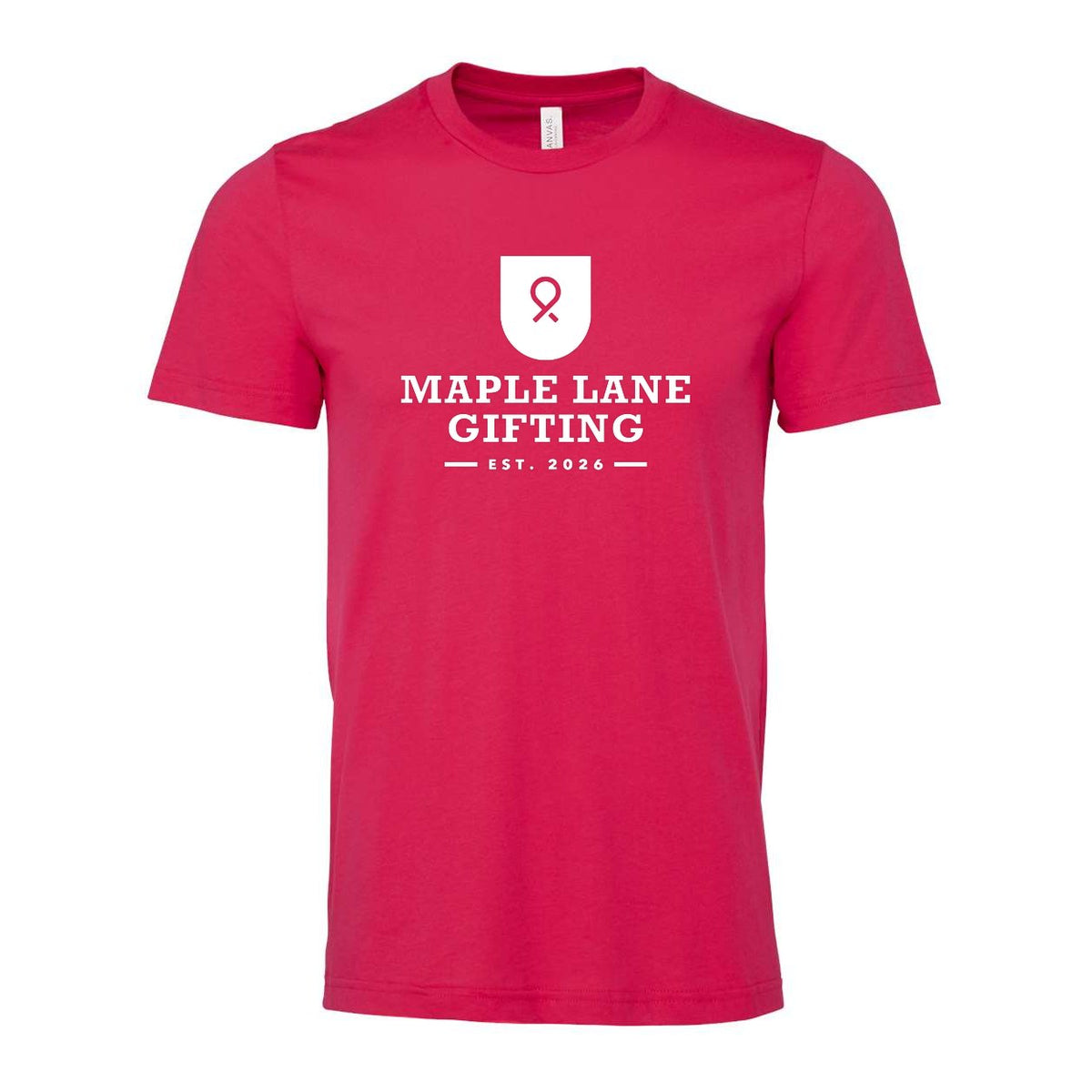 BELLA + CANVAS Unisex Jersey Tee - Fuchsia - Front