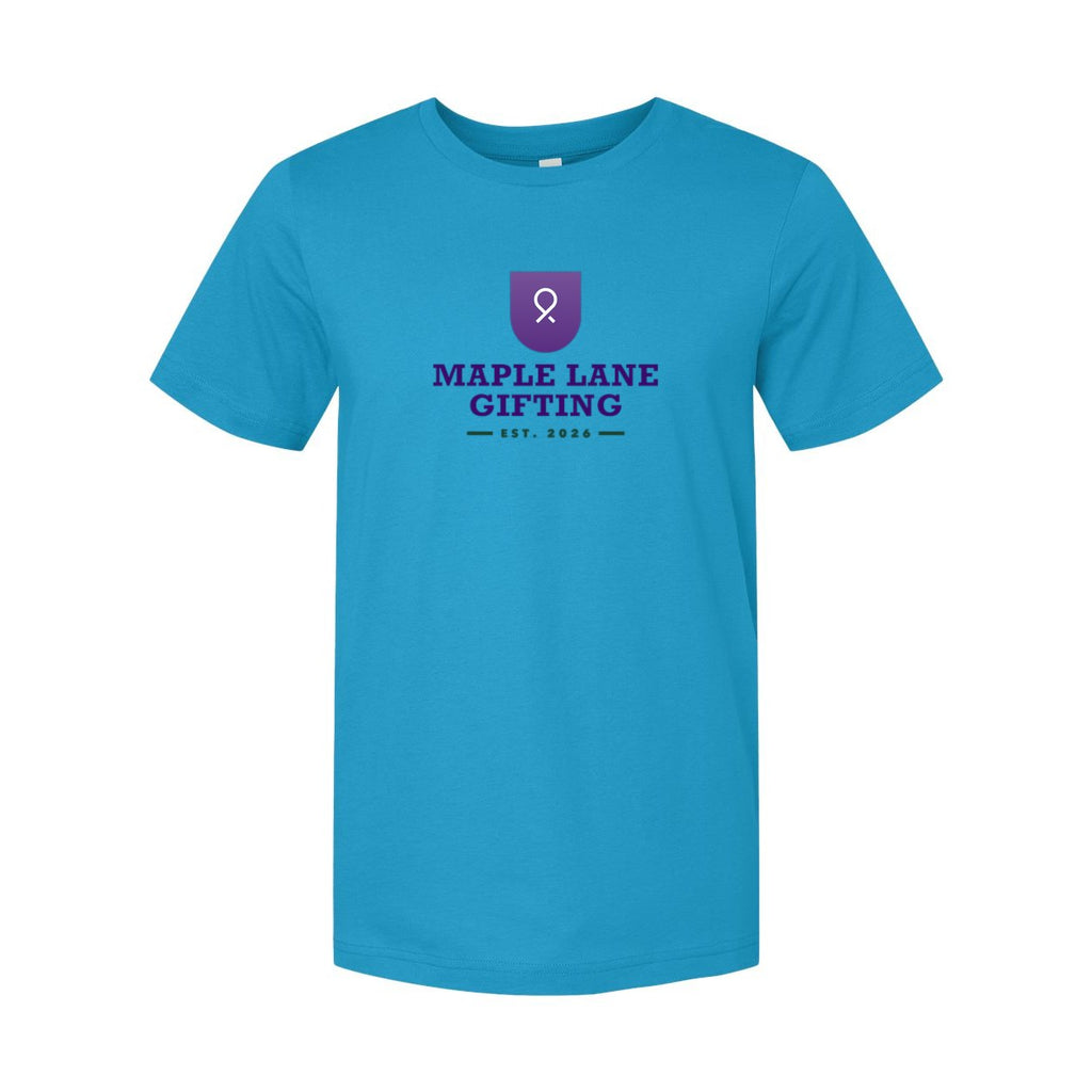 BELLA + CANVAS Unisex Jersey Tee Full Color - Aqua - Front