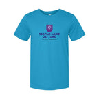 BELLA + CANVAS Unisex Jersey Tee Full Color - Aqua - Front