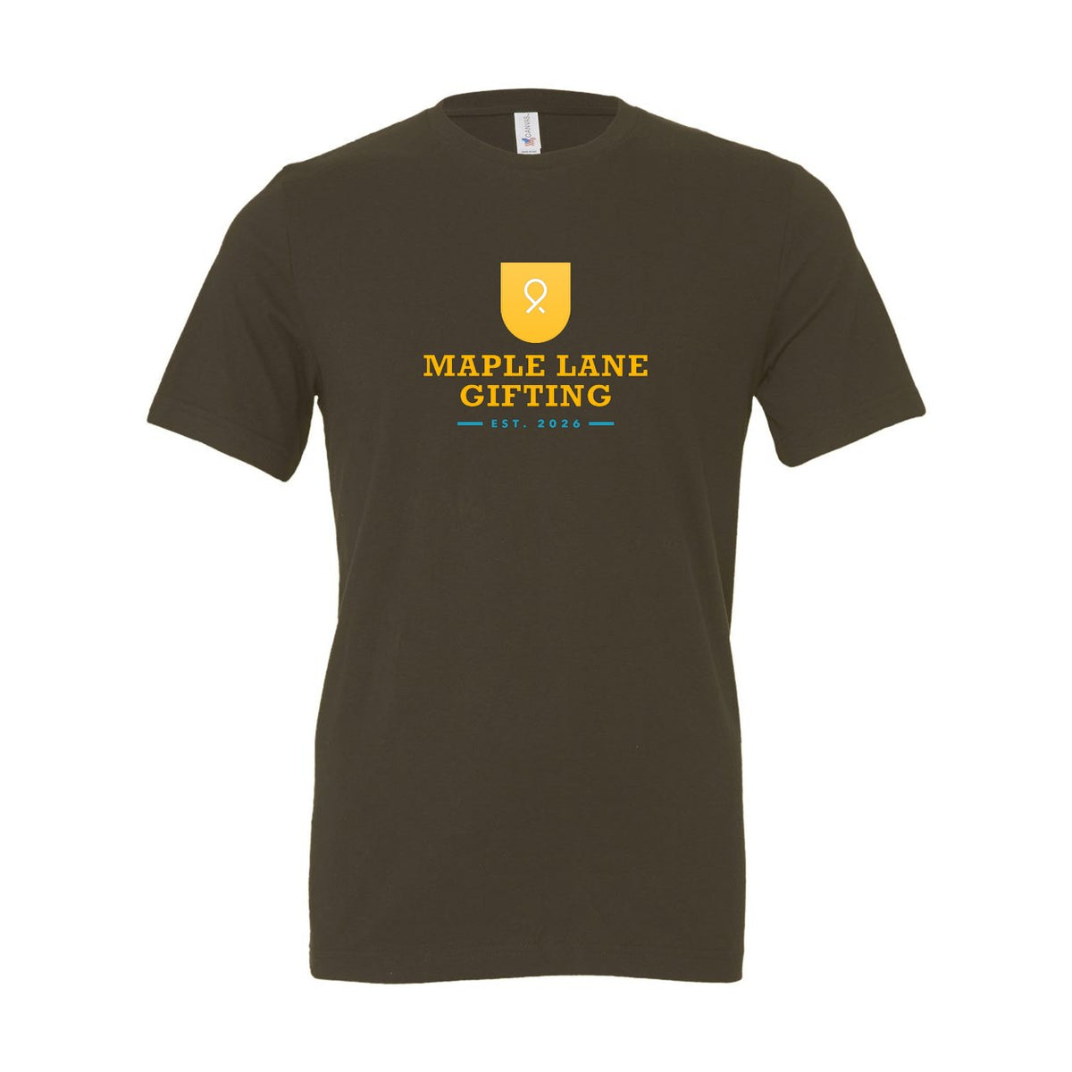 BELLA + CANVAS Unisex Jersey Tee Full Color - Army - Front