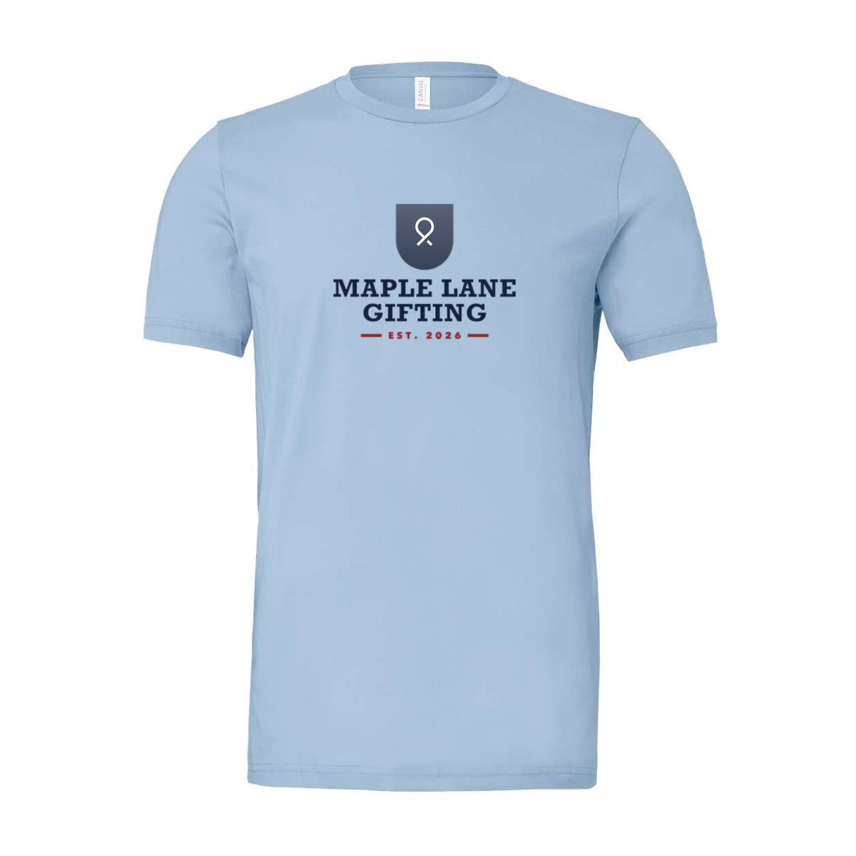 BELLA + CANVAS Unisex Jersey Tee Full Color - Baby Blue - Front