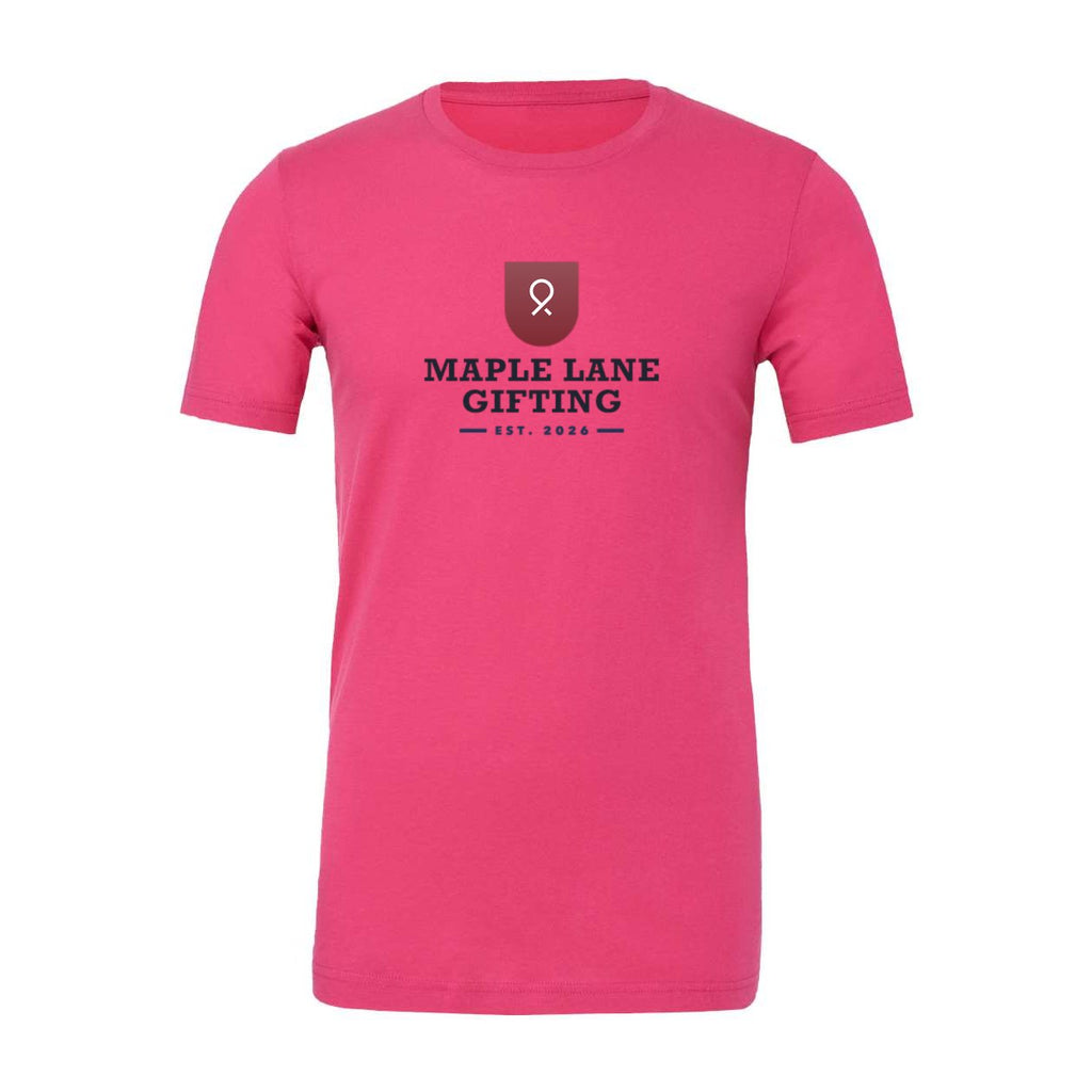 BELLA + CANVAS Unisex Jersey Tee Full Color - Berry - Front
