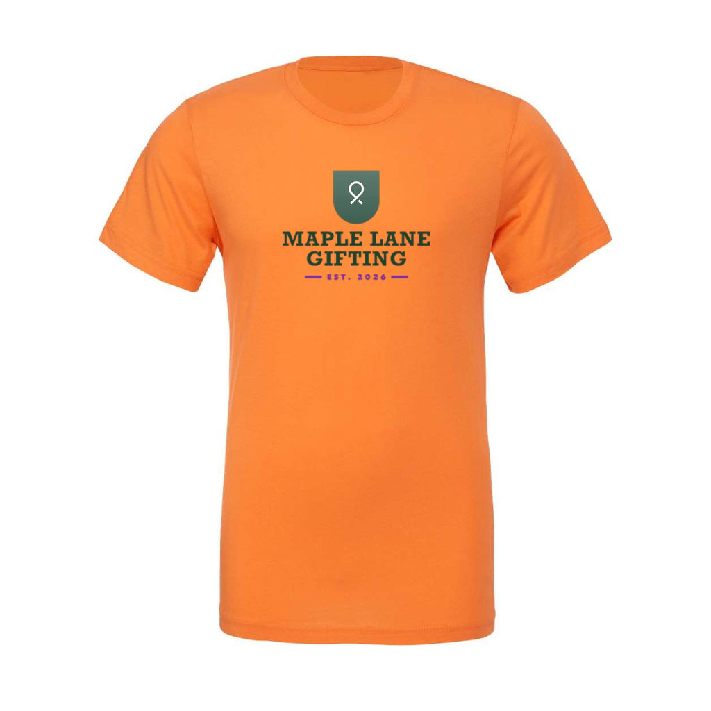 BELLA + CANVAS Unisex Jersey Tee Full Color - Burnt Orange - Front