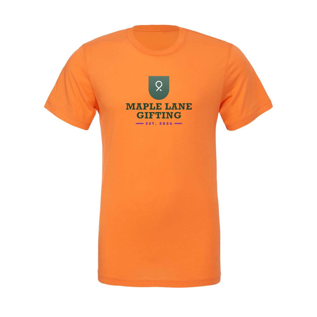 BELLA + CANVAS Unisex Jersey Tee Full Color - Burnt Orange - Front