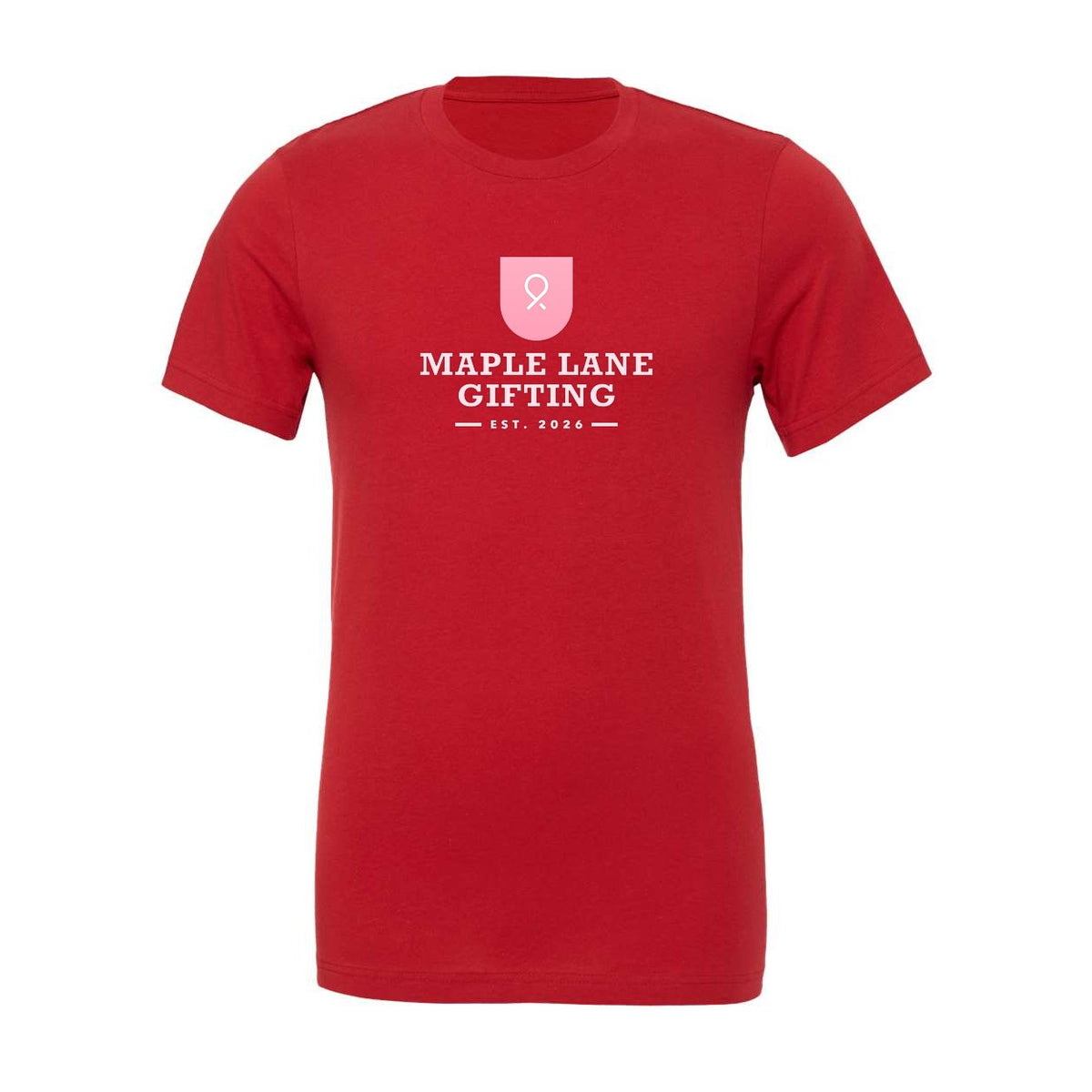 BELLA + CANVAS Unisex Jersey Tee Full Color - Canvas Red - Front