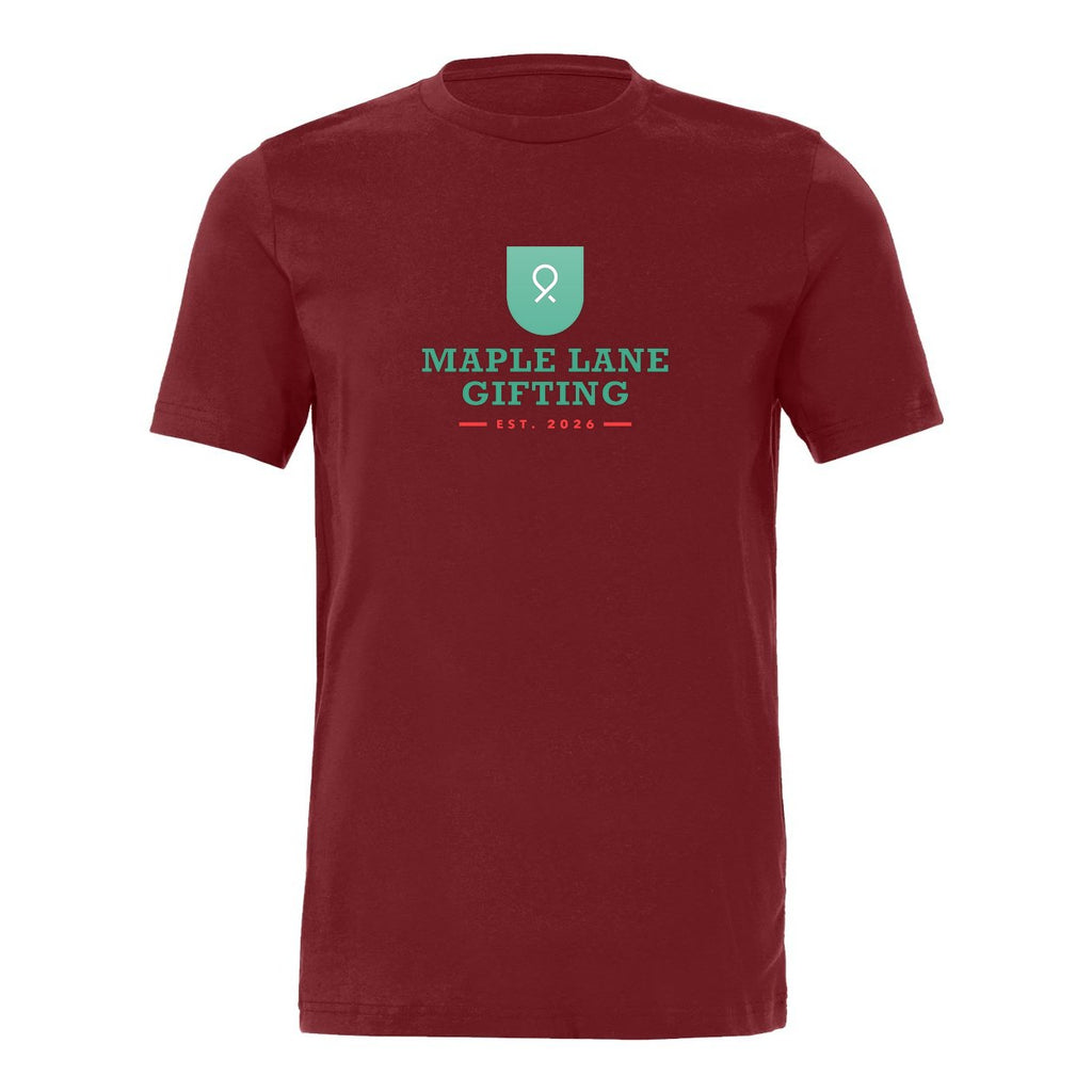 BELLA + CANVAS Unisex Jersey Tee Full Color - Cardinal - Front