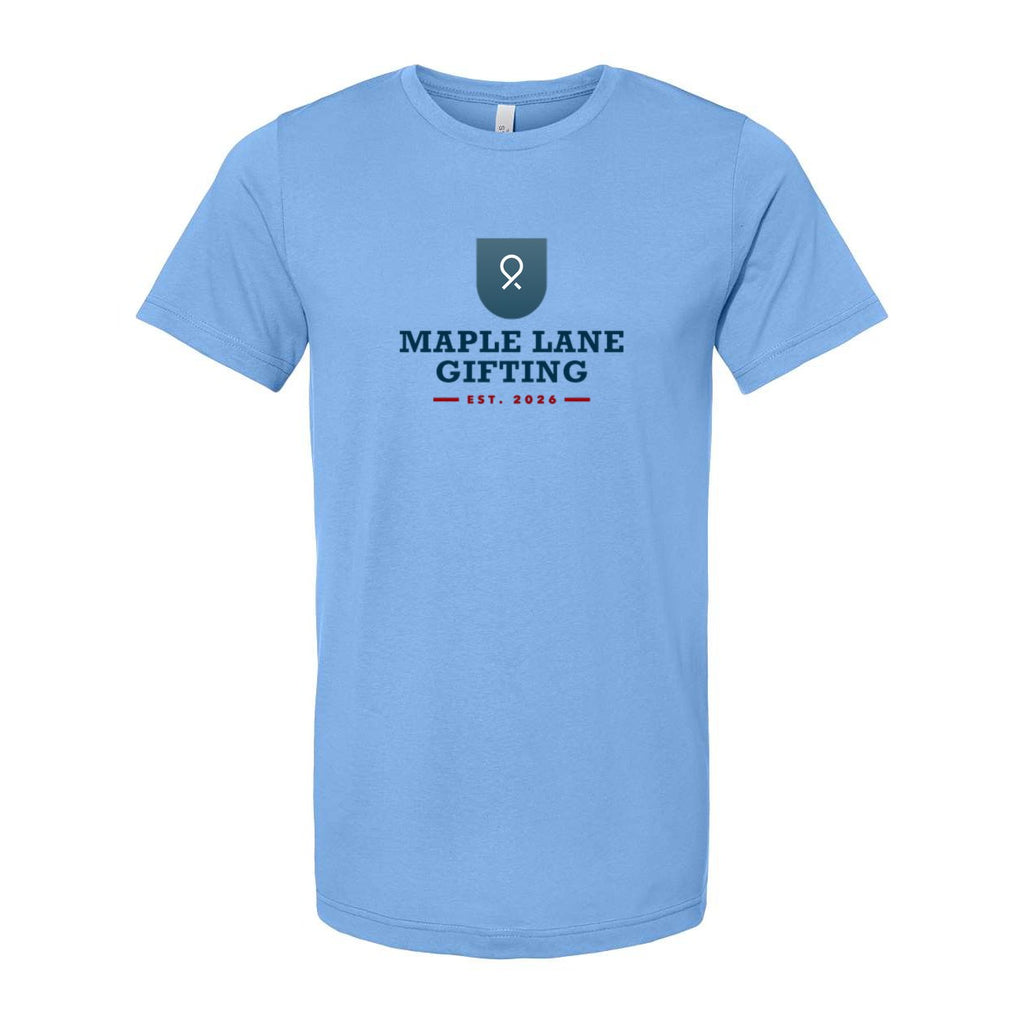 BELLA + CANVAS Unisex Jersey Tee Full Color - Carolina Blue - Front