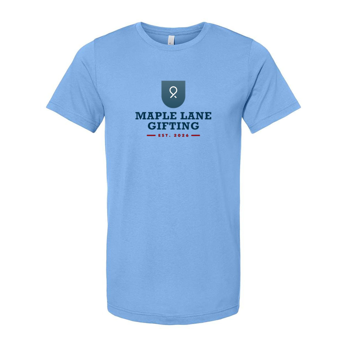 BELLA + CANVAS Unisex Jersey Tee Full Color - Carolina Blue - Front