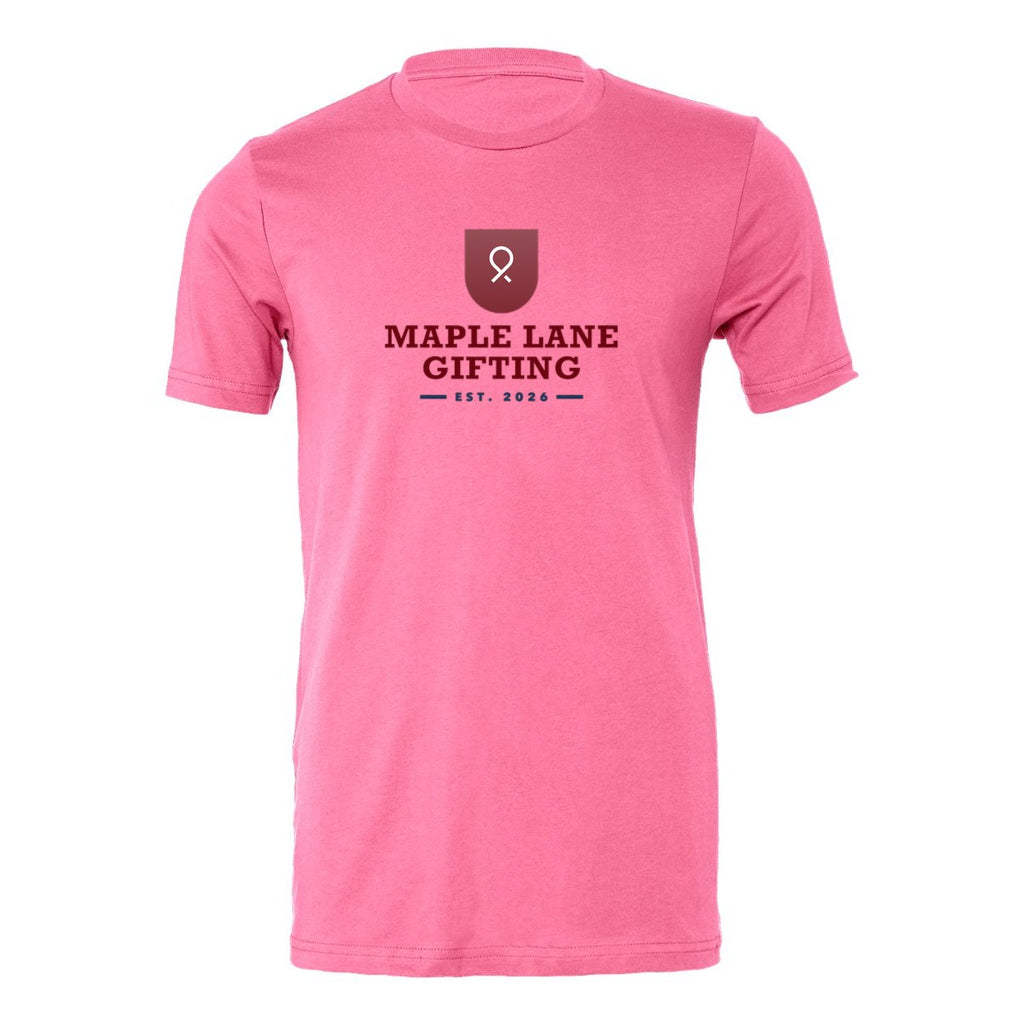 BELLA + CANVAS Unisex Jersey Tee Full Color - Charity Pink - Front