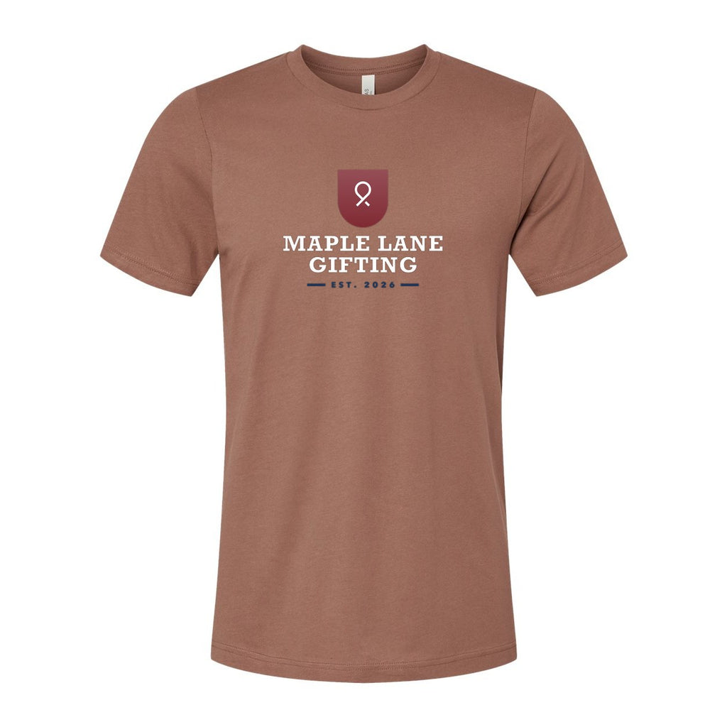 BELLA + CANVAS Unisex Jersey Tee Full Color - Chestnut - Front