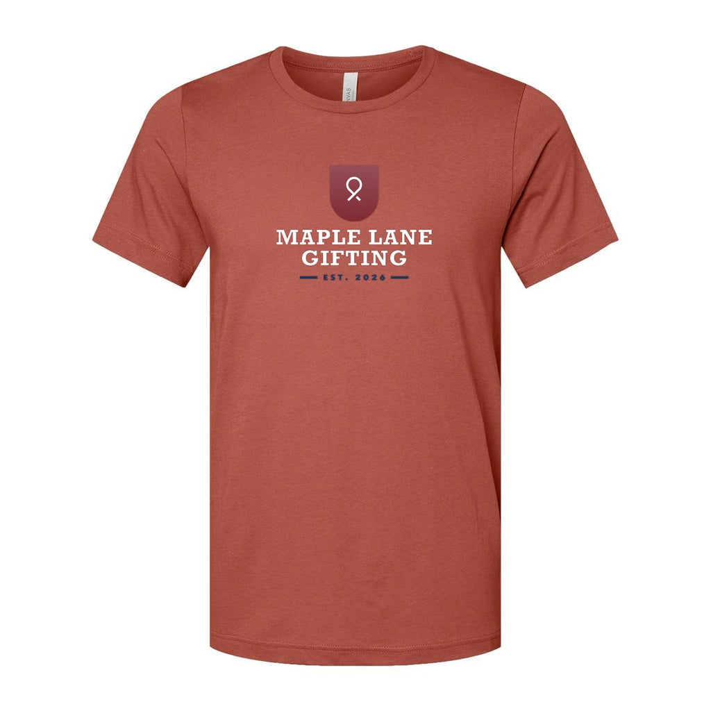 BELLA + CANVAS Unisex Jersey Tee Full Color - Clay - Front