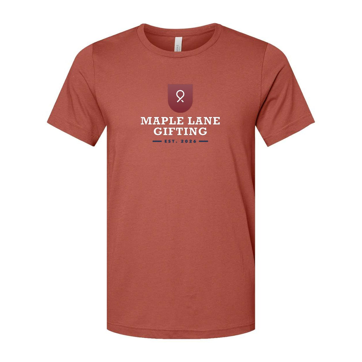 BELLA + CANVAS Unisex Jersey Tee Full Color - Clay - Front