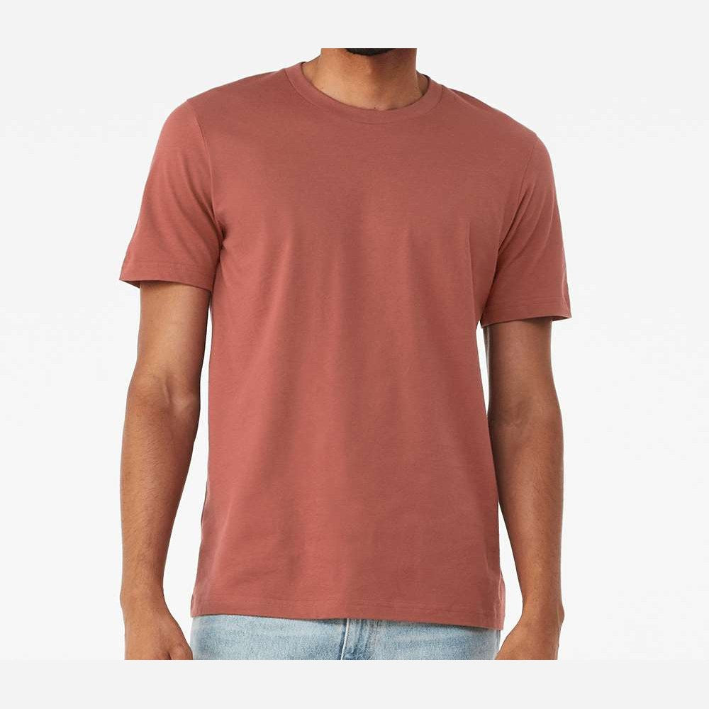 BELLA + CANVAS Unisex Jersey Tee Full Color - Clay - On Model Front