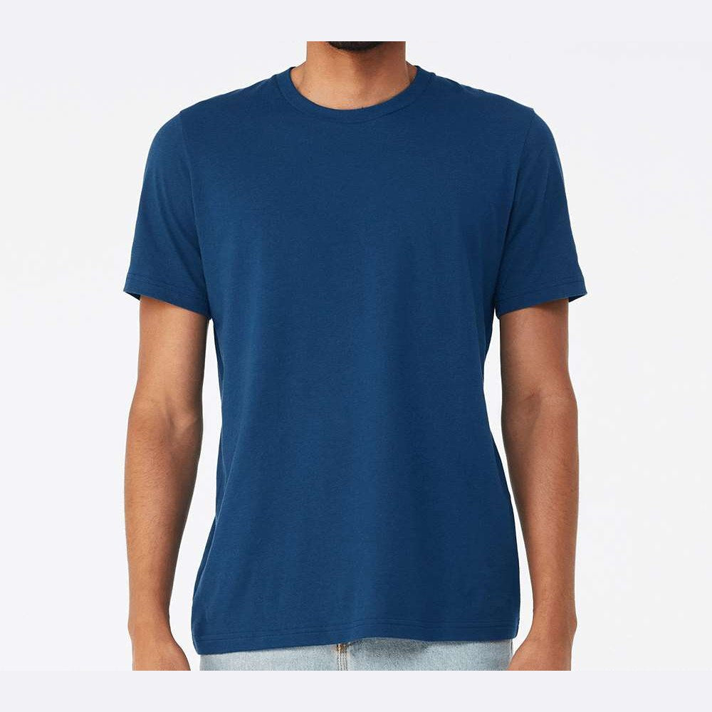 BELLA + CANVAS Unisex Jersey Tee Full Color - Cool Blue - On Model Front