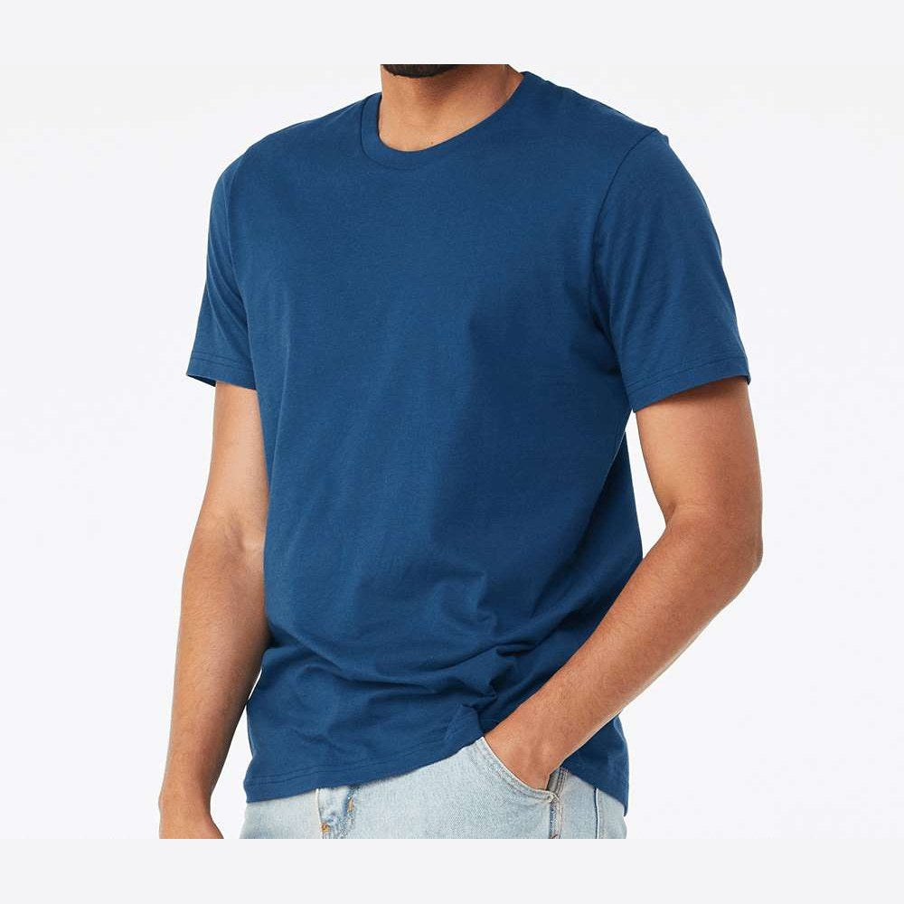 BELLA + CANVAS Unisex Jersey Tee Full Color - Cool Blue - On Model Side