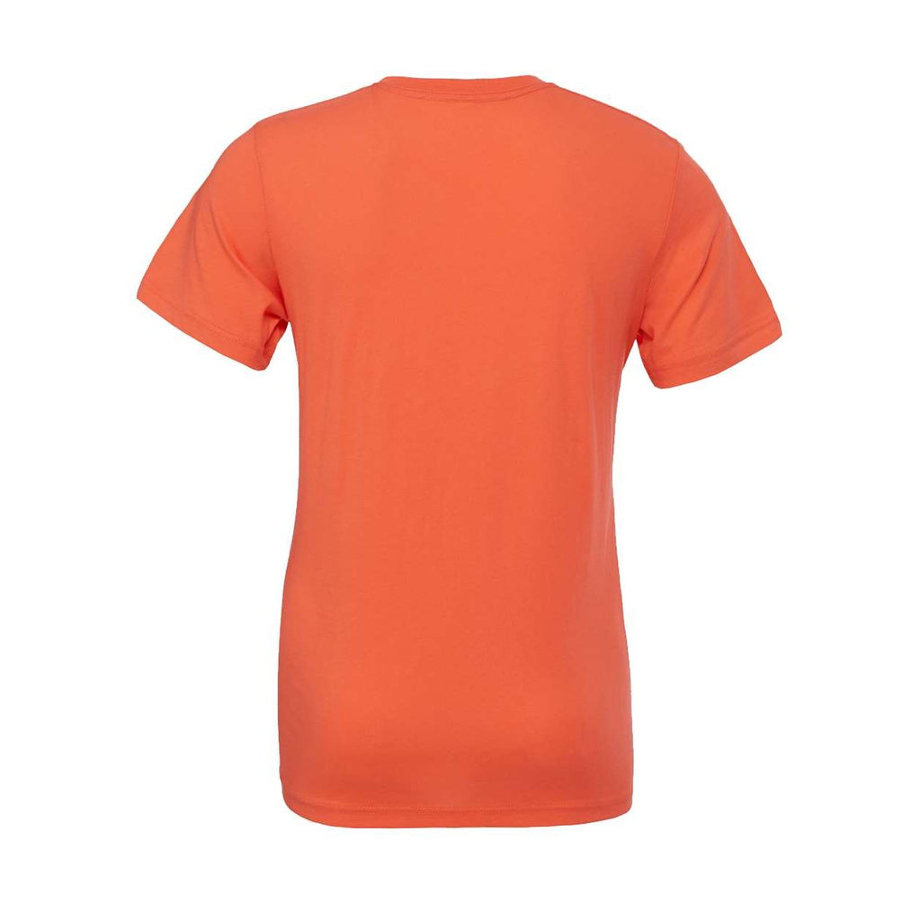 BELLA + CANVAS Unisex Jersey Tee Full Color - Coral - Back