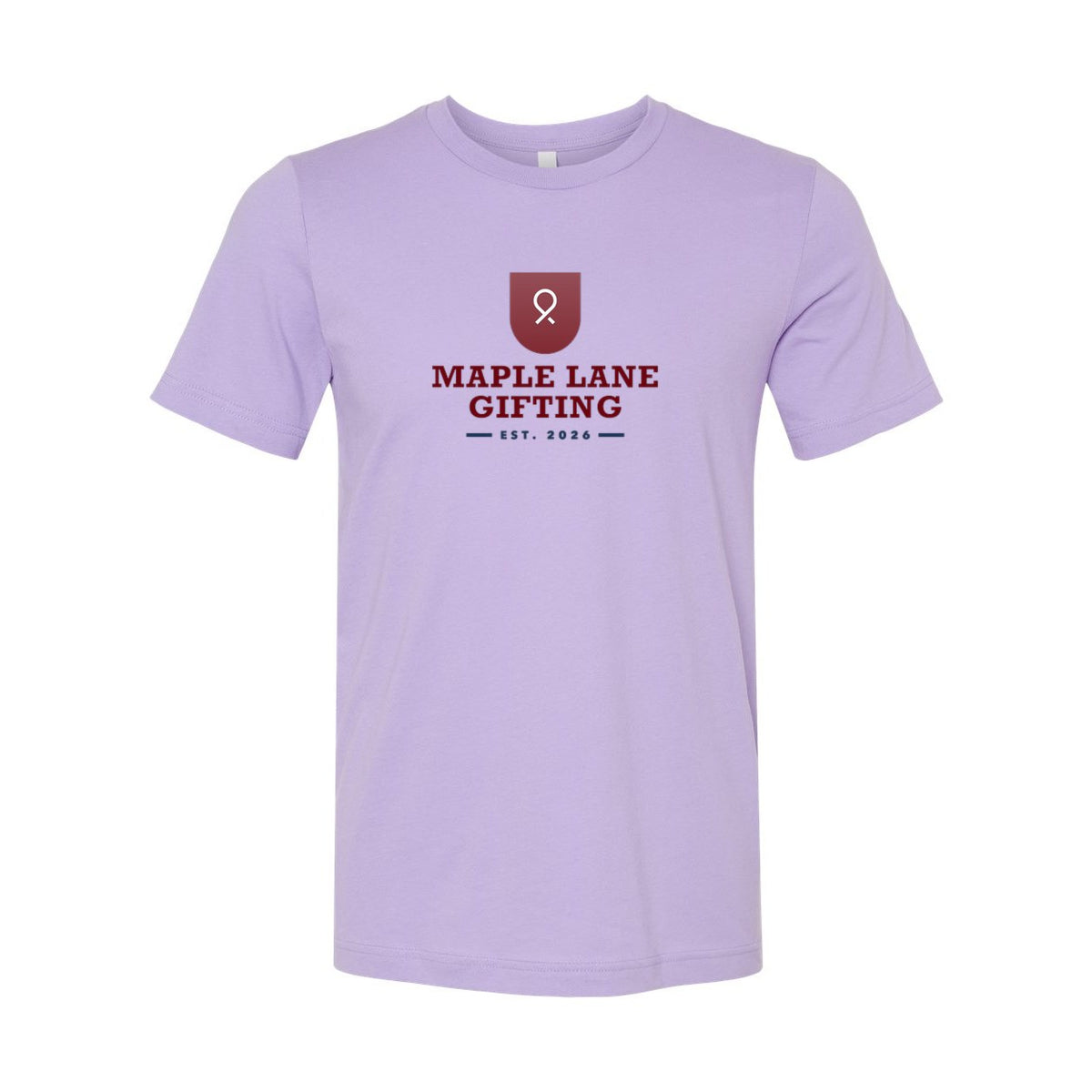 BELLA + CANVAS Unisex Jersey Tee Full Color - Dark Lavender - Front