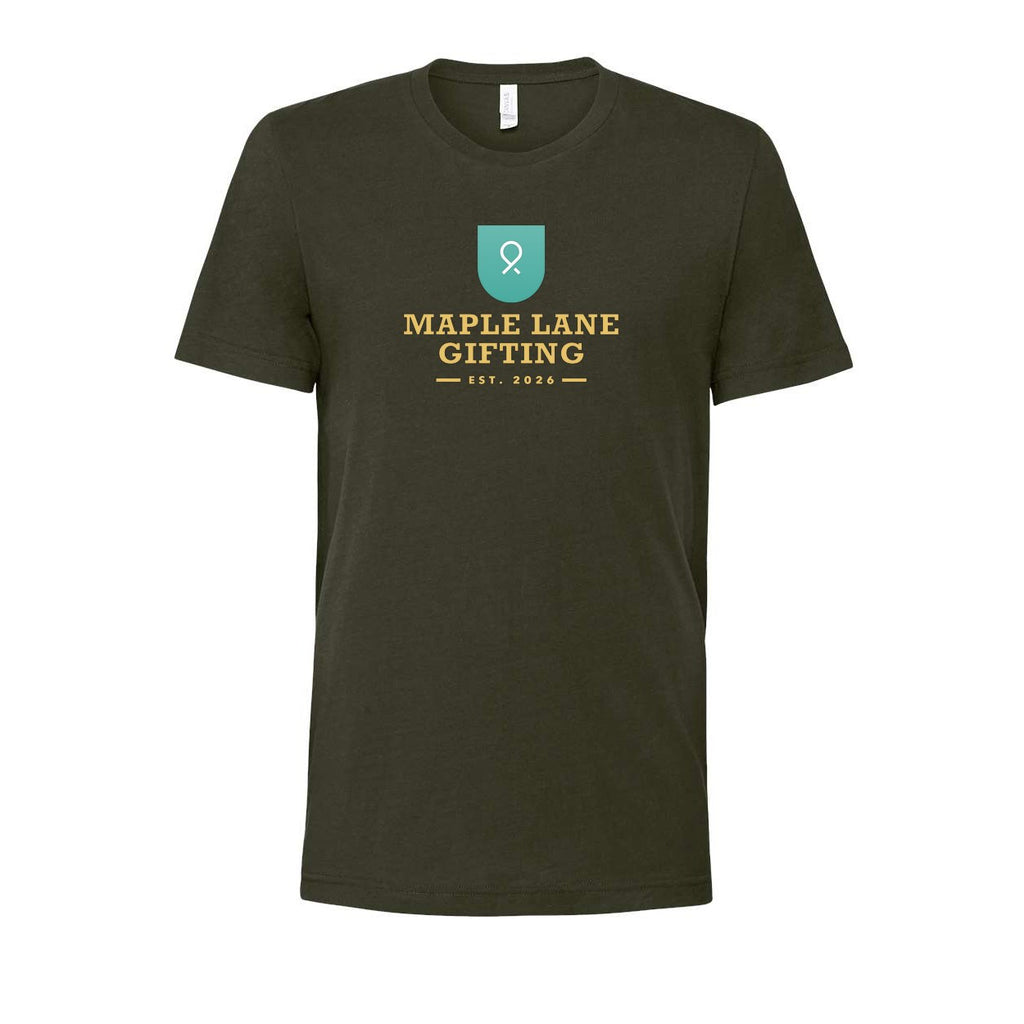 BELLA + CANVAS Unisex Jersey Tee Full Color - Dark Olive - Front