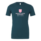 BELLA + CANVAS Unisex Jersey Tee Full Color - Deep Teal - Front