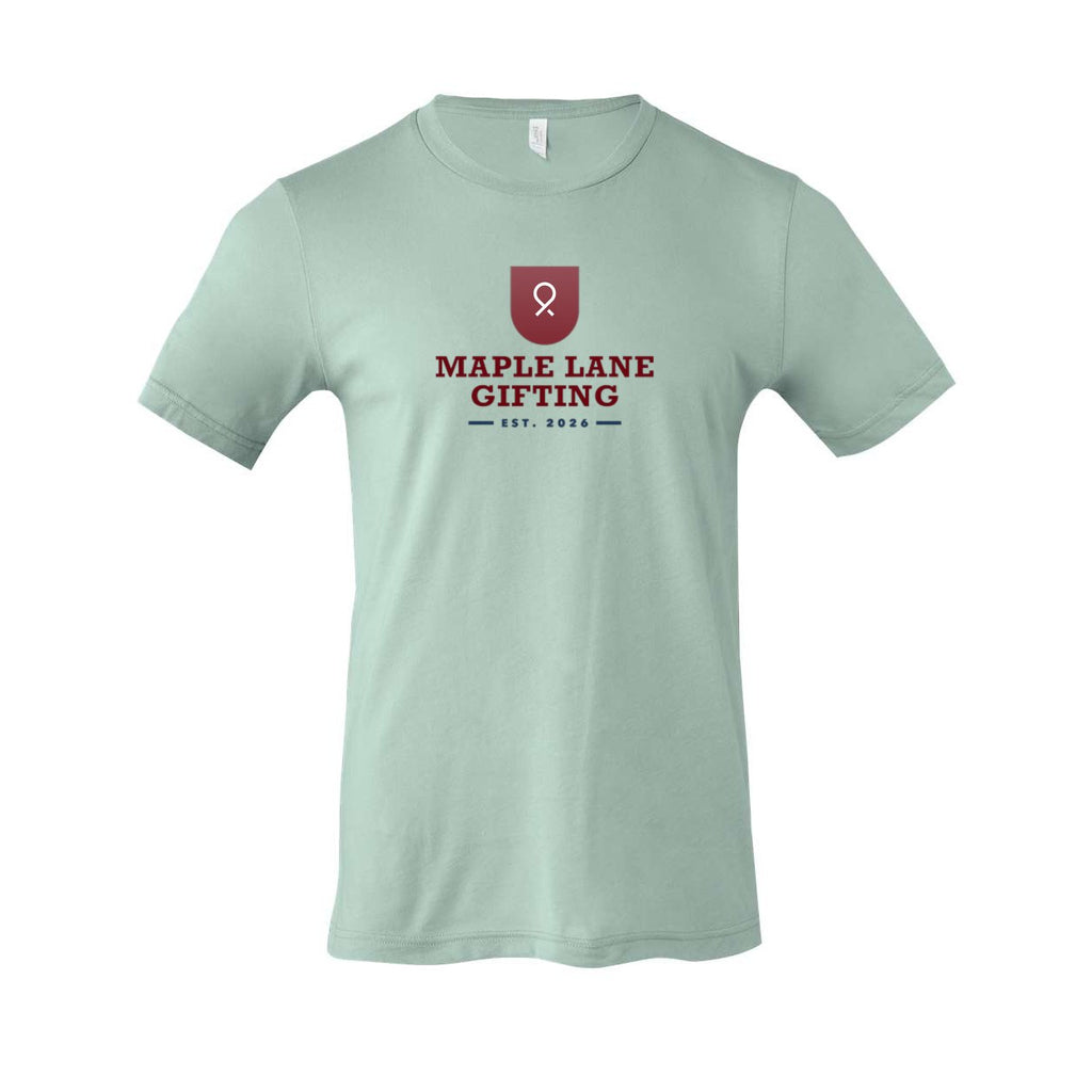 BELLA + CANVAS Unisex Jersey Tee Full Color - Dusty Blue - Front
