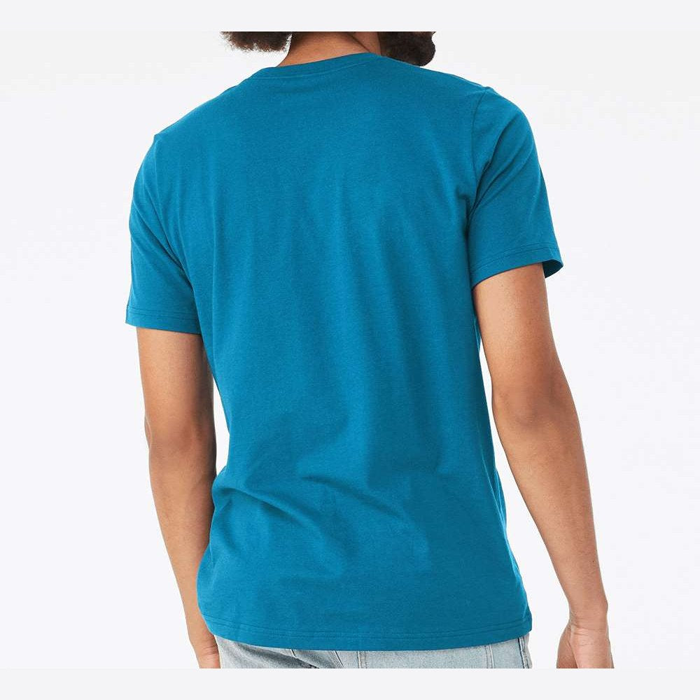 BELLA + CANVAS Unisex Jersey Tee Full Color - Electric Blue - On Model Back