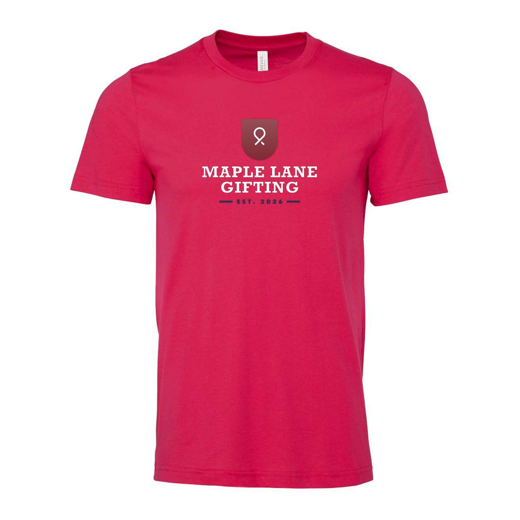 BELLA + CANVAS Unisex Jersey Tee Full Color - Fuchsia - Front