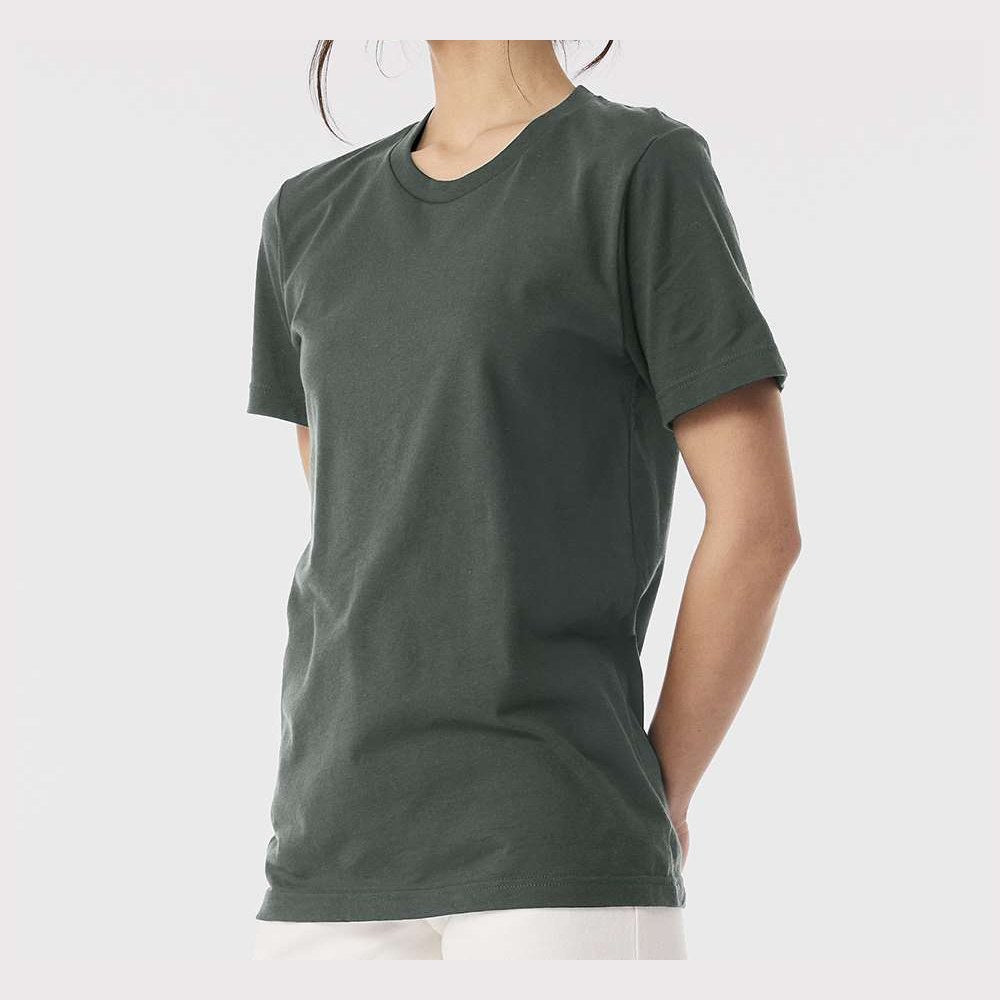 BELLA + CANVAS Unisex Jersey Tee Full Color - Hunter Green - On Model Side