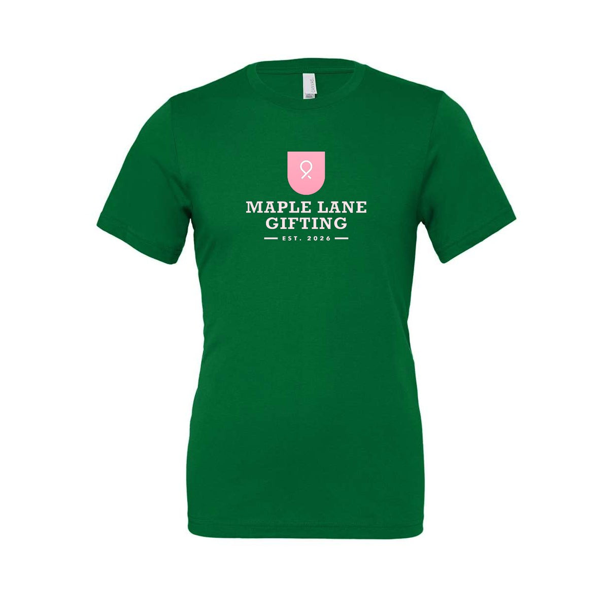 BELLA + CANVAS Unisex Jersey Tee Full Color - Kelly - Front