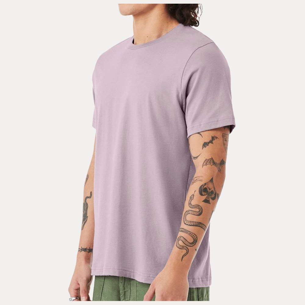 BELLA + CANVAS Unisex Jersey Tee Full Color - Light Violet - On Model Side