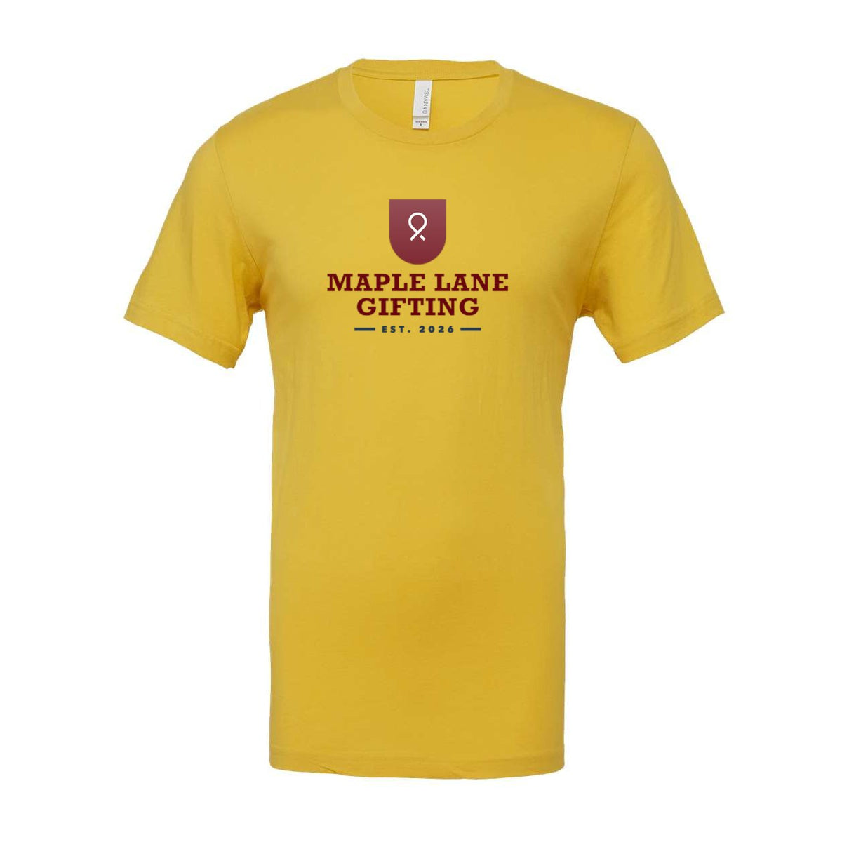 BELLA + CANVAS Unisex Jersey Tee Full Color - Maize Yellow - Front