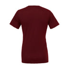 BELLA + CANVAS Unisex Jersey Tee Full Color - Maroon - Back