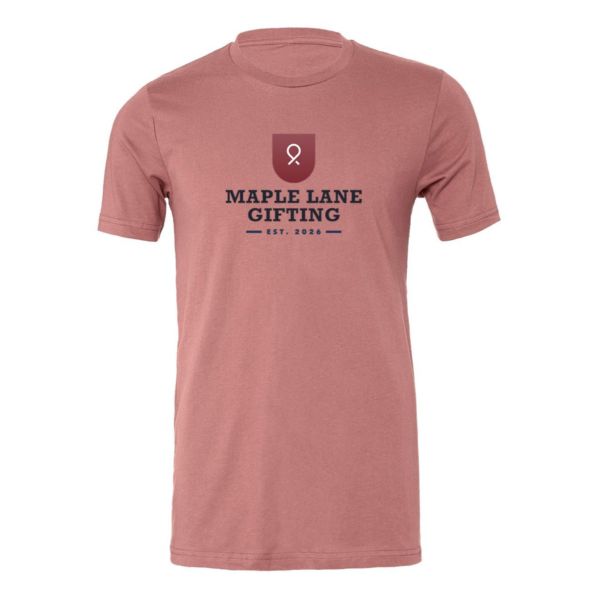 BELLA + CANVAS Unisex Jersey Tee Full Color - Mauve - Front