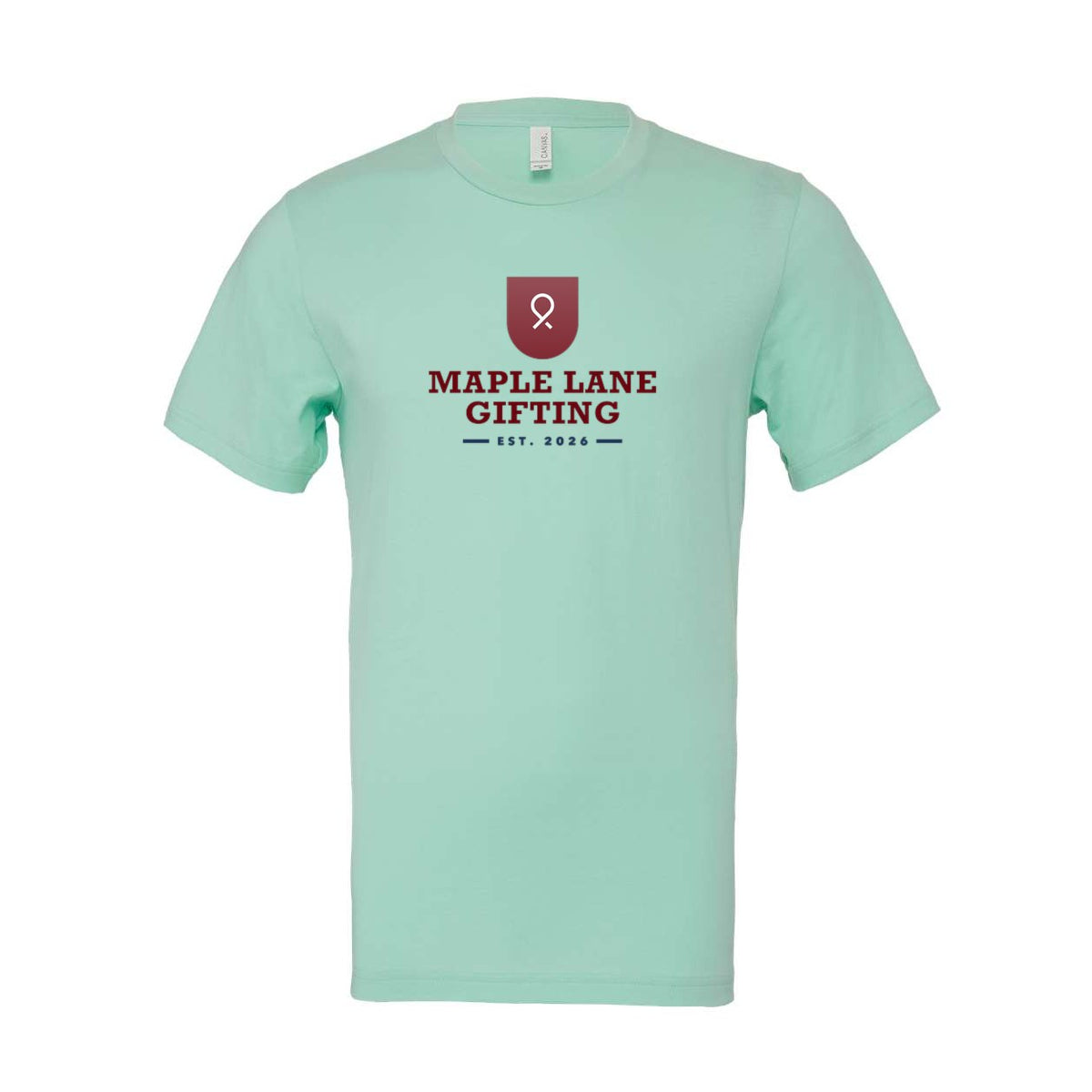 BELLA + CANVAS Unisex Jersey Tee Full Color - Mint - Front