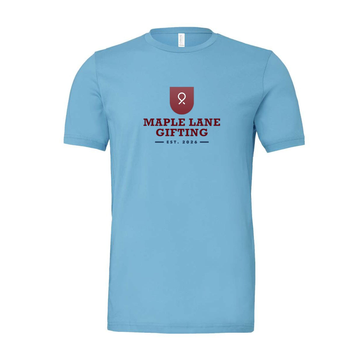 BELLA + CANVAS Unisex Jersey Tee Full Color - Ocean Blue - Front