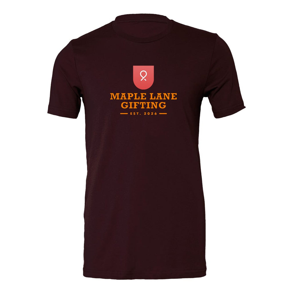 BELLA + CANVAS Unisex Jersey Tee Full Color - Oxblood Black - Front