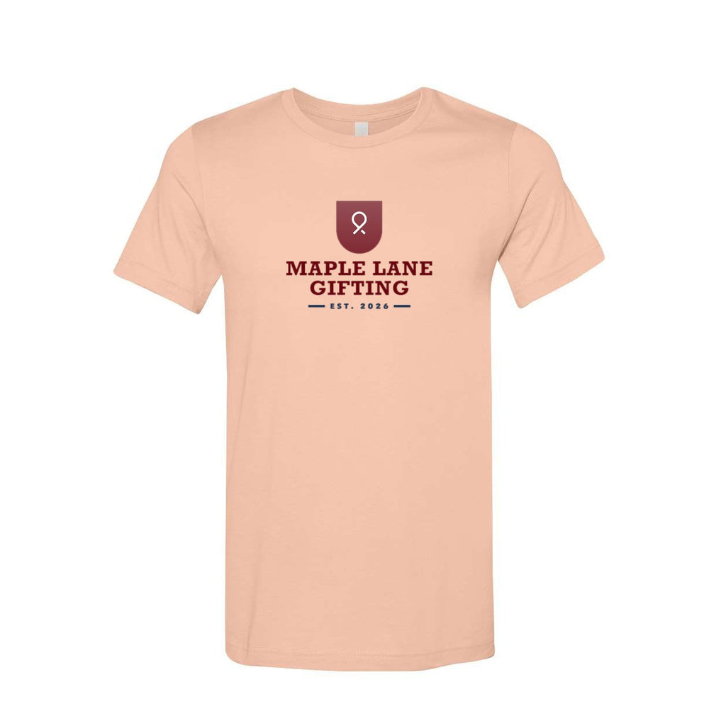 BELLA + CANVAS Unisex Jersey Tee Full Color - Peach - Front