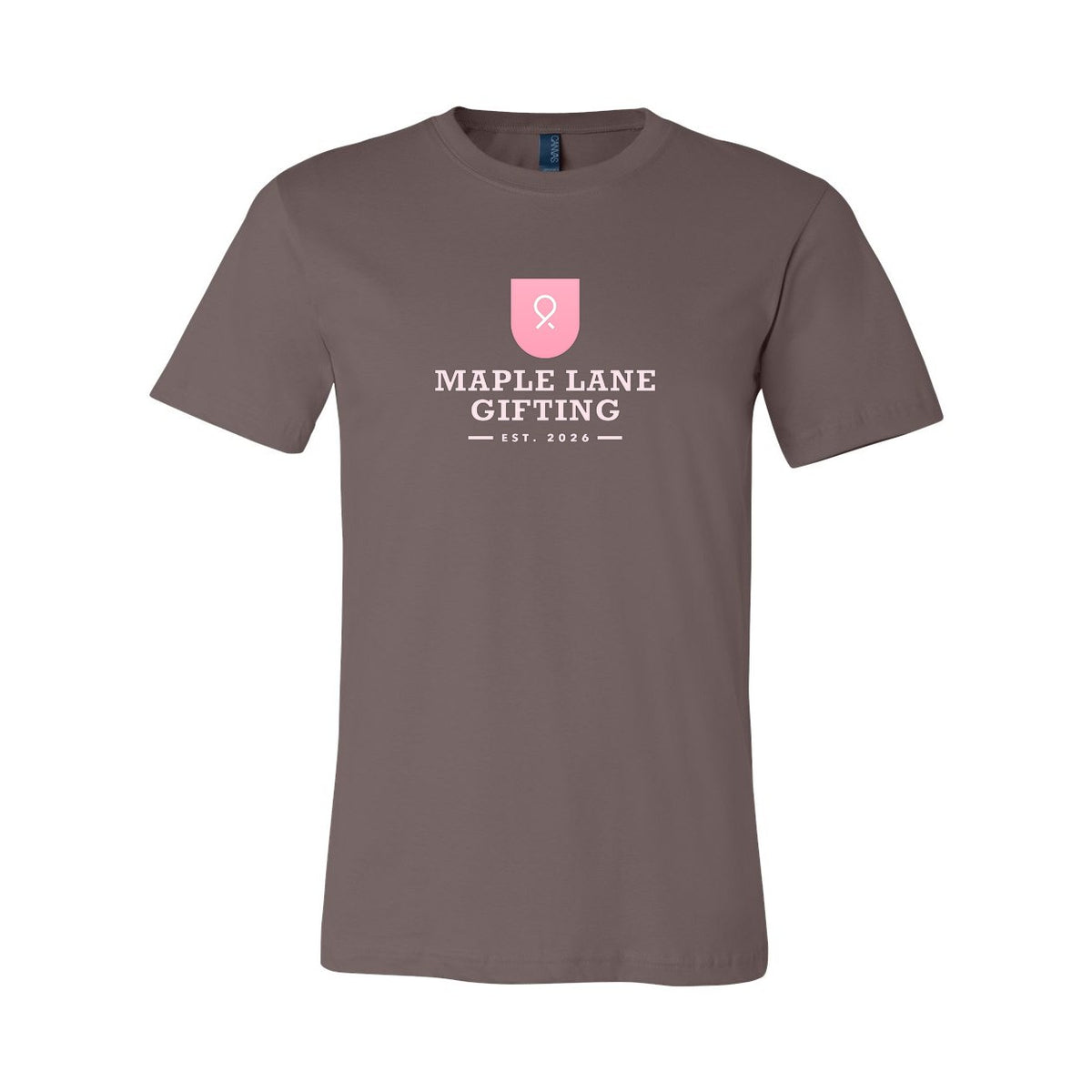 BELLA + CANVAS Unisex Jersey Tee Full Color - Pebble Brown - Front