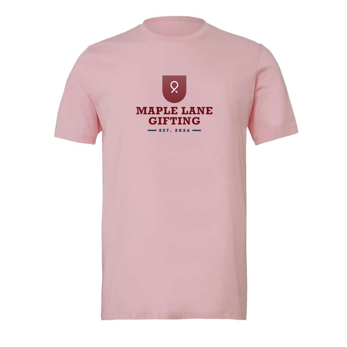 BELLA + CANVAS Unisex Jersey Tee Full Color - Pink - Front