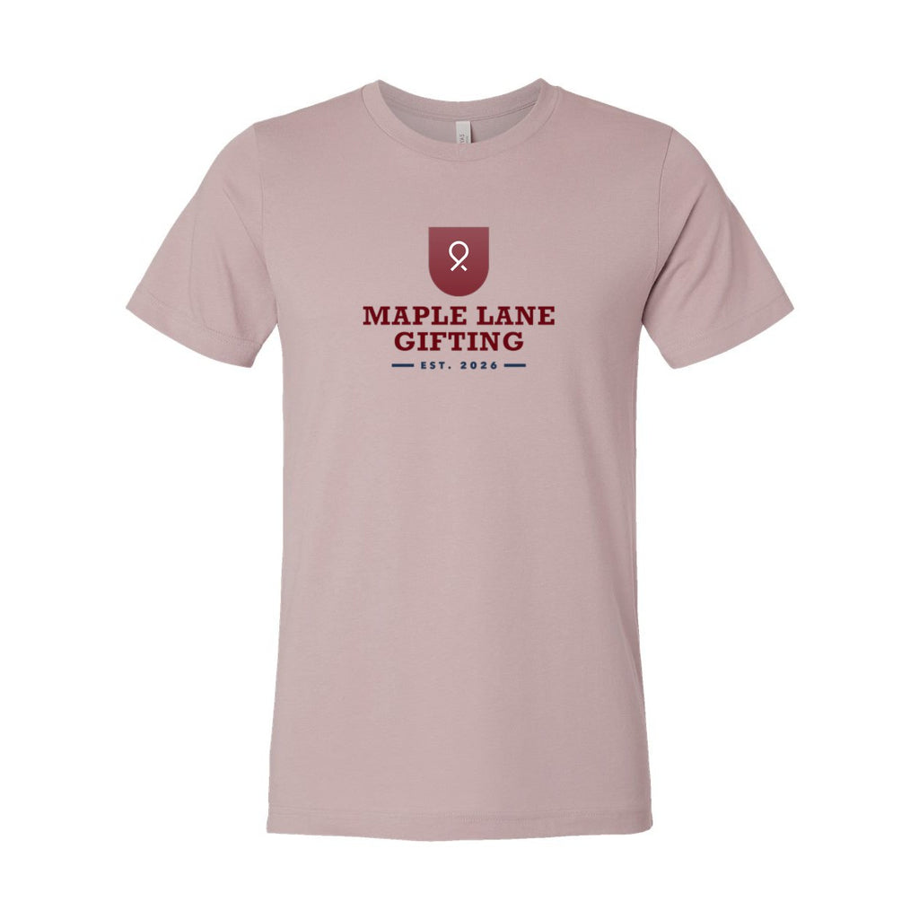 BELLA + CANVAS Unisex Jersey Tee Full Color - Pink Gravel - Front