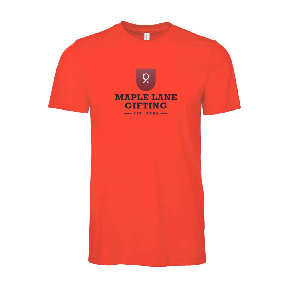 BELLA + CANVAS Unisex Jersey Tee Full Color - Poppy - Front