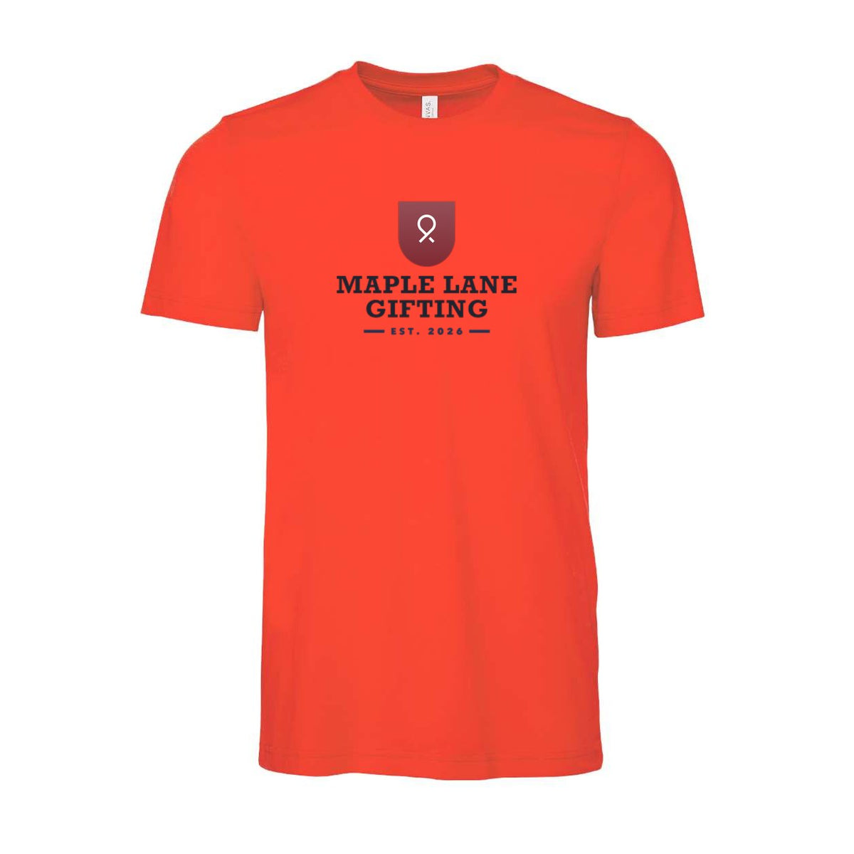 BELLA + CANVAS Unisex Jersey Tee Full Color - Poppy - Front