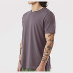 BELLA + CANVAS Unisex Jersey Tee Full Color - Purple Storm - On Model Side