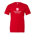 BELLA + CANVAS Unisex Jersey Tee Full Color - Red - Front