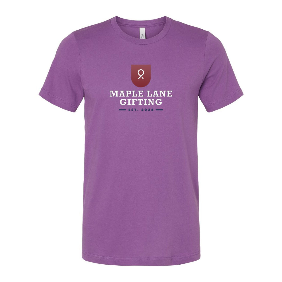 BELLA + CANVAS Unisex Jersey Tee Full Color - Royal Purple - Front