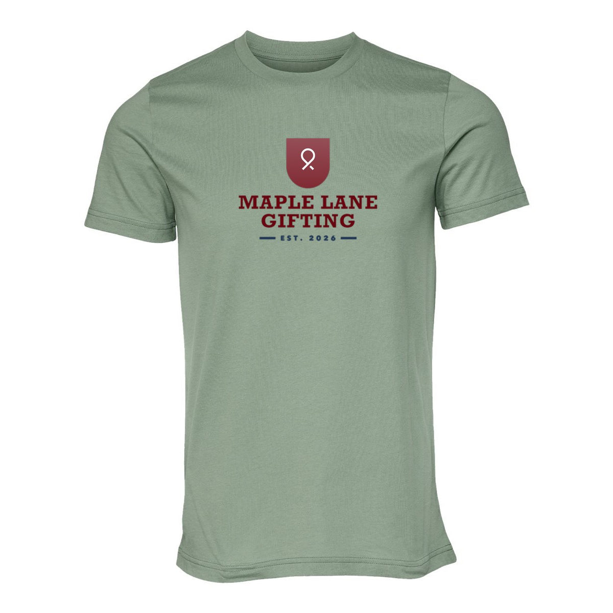 BELLA + CANVAS Unisex Jersey Tee Full Color - Sage - Front