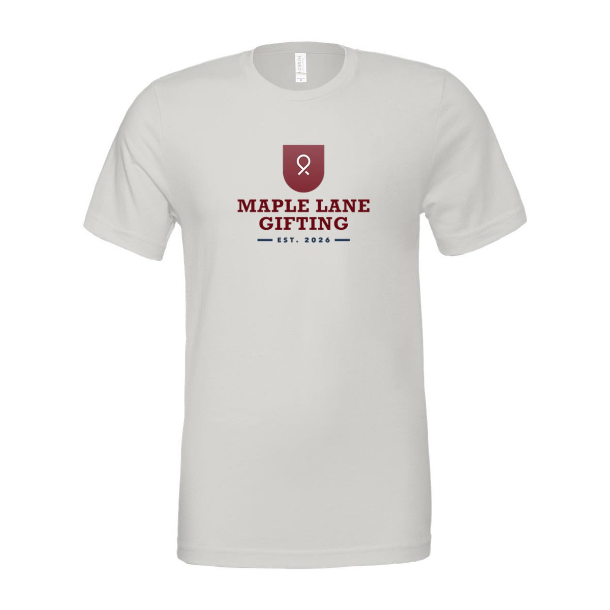 BELLA + CANVAS Unisex Jersey Tee Full Color - Silver - Front