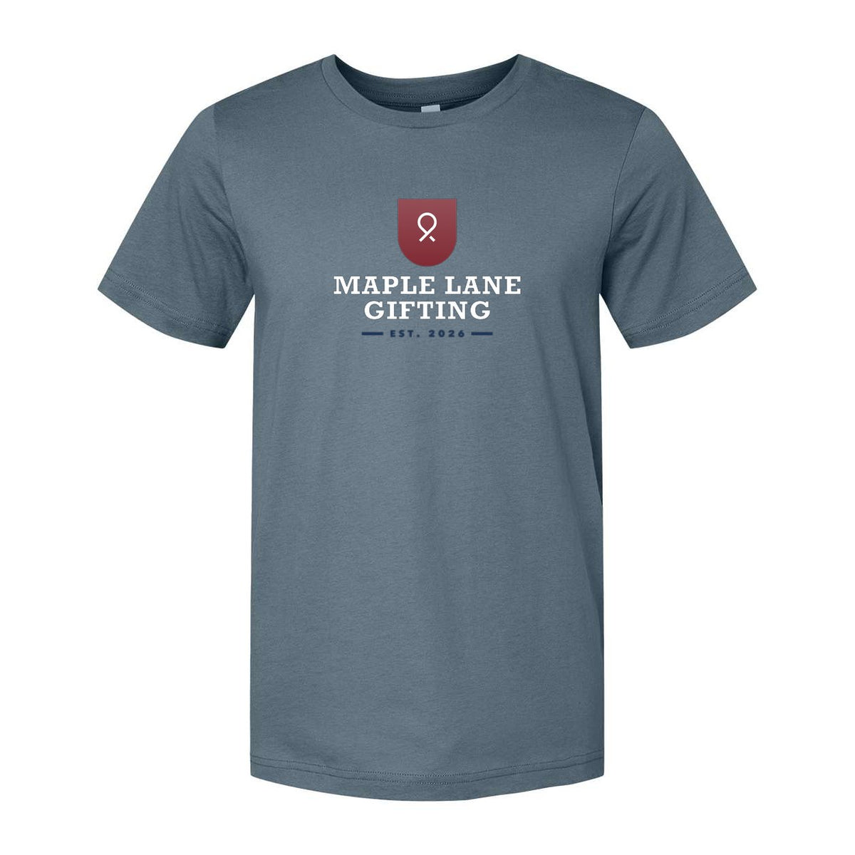 BELLA + CANVAS Unisex Jersey Tee Full Color - Slate - Front