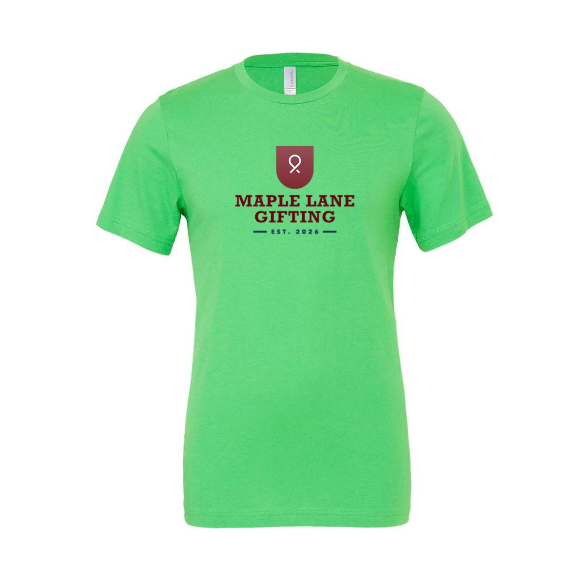 BELLA + CANVAS Unisex Jersey Tee Full Color - Synthetic Green - Front