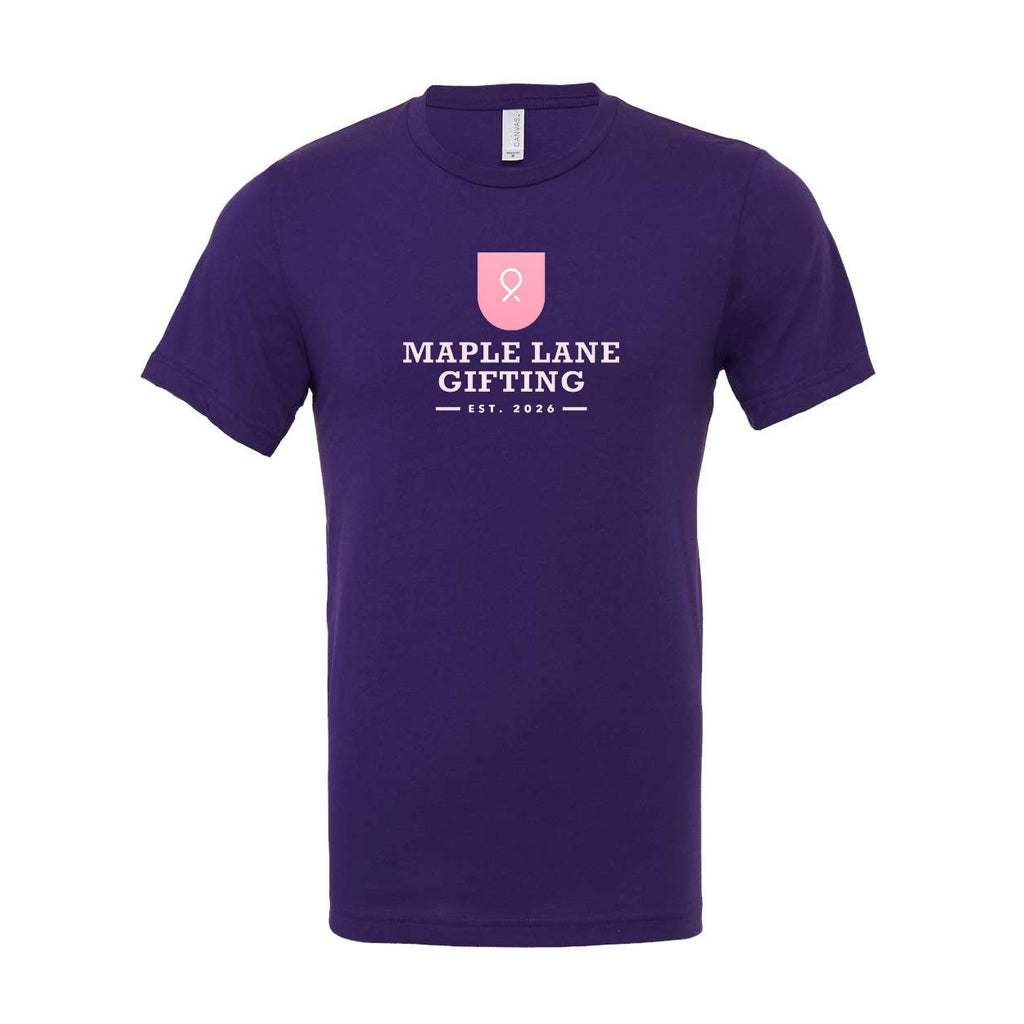 BELLA + CANVAS Unisex Jersey Tee Full Color - Team Purple - Front